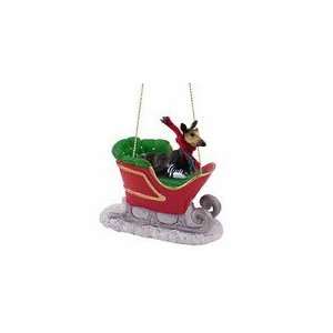  Okapi Sleigh Ride Christmas Ornament