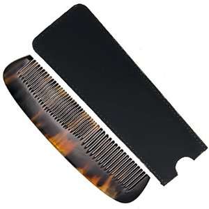  Genuine Hand Made Ox Horn Pocket Comb and Suede Protective 