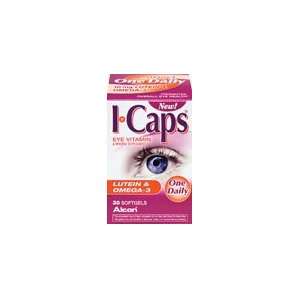 Icaps Lutein and Omega 3 Eye Vitamin and Mineral Supplement, 30 