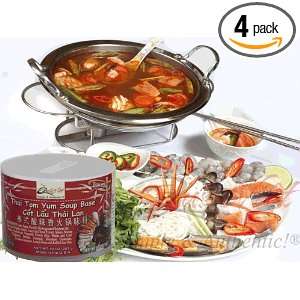 Quoc Viet Foods Thai Tom Yum Flavored Soup Base, 10 oz jars (Pack of 4 