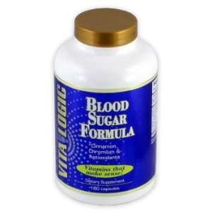 Vita Logic   Blood Sugar Formula Cinnamon Chromium & Antioxidants 