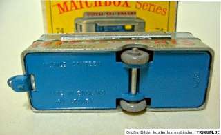 Matchbox RW No.74A Mobile Canteen rare dark blue base  