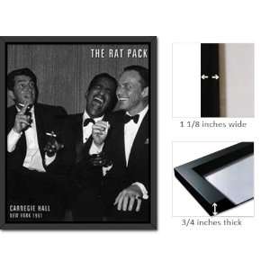  Framed Rat Pack Poster Carnegie Hall Sinatra FrSx0028 