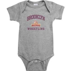 Brooklyn College Bulldogs Sport Grey Varsity Washed Wrestling Arch 