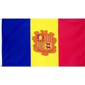  Andorra National Country Flag   3 x 5ft Polyester Patio 