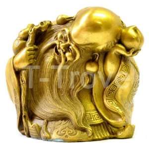  Gold Bronze Fortune God of Wisdom and Longevity Virtue Is 