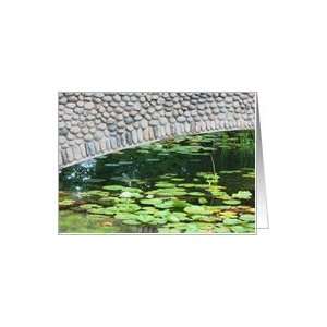  Lilypad Pond Nature Photo Blank Note Card Card Health 