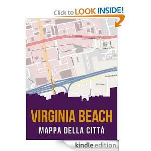 Virginia Beach, Virginia, USA mappa della città (Italian Edition 