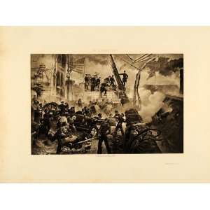  1894 W. H. Overend Farragut Mobile Bay Battle Civil War 