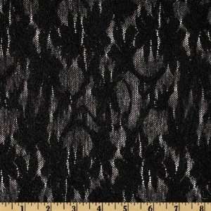  56 Wide Stretch Lace Farrah Black Fabric By The Yard 