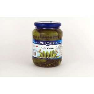 Agrosik Gherkins, 24 Fluid Ounces Grocery & Gourmet Food