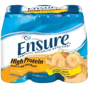  Ensure High Protein Banana Cream / 8 fl oz bottle / 6 pack 