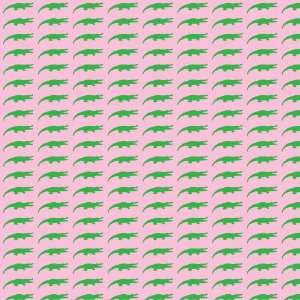 PREPPY GATOR PINK & GREEN Vinyl Decal Sheets 12x36 Stickers Great 