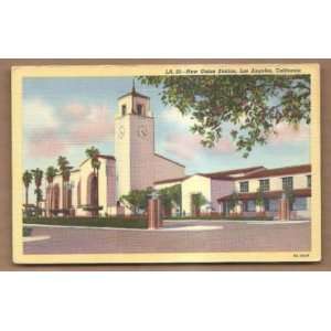  Postcard Vintage New Union Station Los Angeles California 