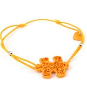  french touch bracelet Puzzles orange. Jewelry