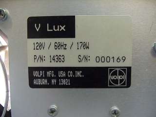 NEW Volpi V Lux 1000 Fiber Optic Cold Light Source 150W  