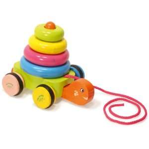  Vilac Pull Along Toy, Turtle Stacker Baby