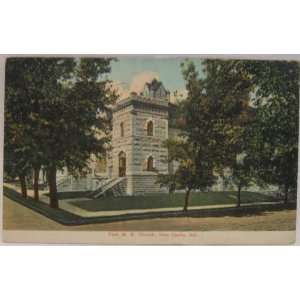   Postcard First M. E. Church, New Castle, Indiana 
