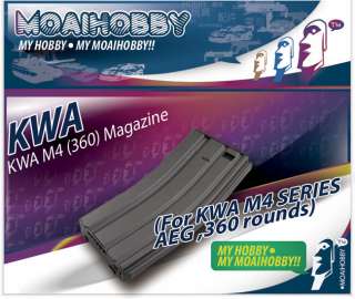 genuine high capacity 350 rounds airsoft AEG magazine for KWA M4 M16 