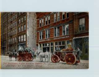 Chicago  Fire Department USA   Antique Postcard(163769)  