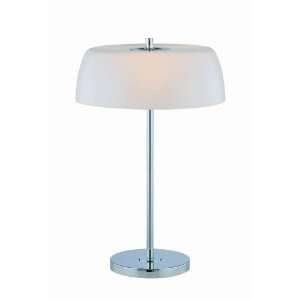 Lite Source LS 21449C/FRO Frasch Table Lamp, Chrome with Frost Glass 