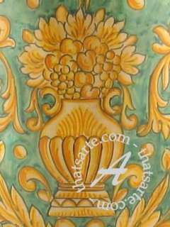 Handpainted Italian Ceramic Centerpiece Tureen, Gubbio  