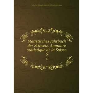  der Schweiz. Annuaire statistique de la Suisse. 6 Switzerland 