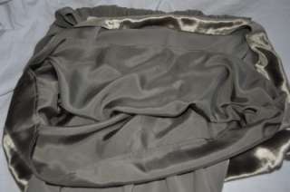 BURBERRY Womens Viscose Trim Silk Skirt, Brown, 8, IT42  
