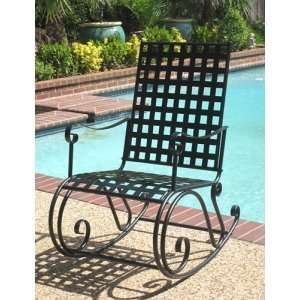   Caravan Contempo Wrought Iron Rocking Chair Patio, Lawn & Garden