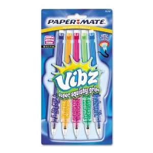  Paper Mate  Vibz Mechanical Pencil, 0.90 mm, BLK/BE/GN/MA 