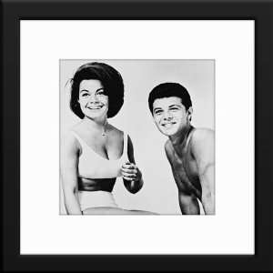  Frankie Avalon & Annette Funicello Custom Framed And 