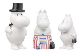 Arabia Finland Moomin Family (3) Figurines  