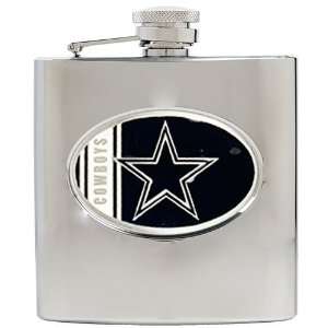    Dallas Cowboys 6oz Stainless Steel Hip Flask
