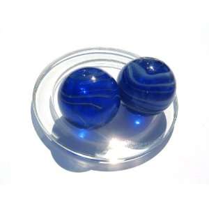  2 Big Marbles   Marble SPOT   Marble Glass Marble  40 mm 