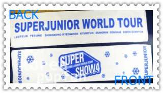 SJ SUPER JUNIOR WITH E.L.F SUPER SHOW4 KPOP WHITE BLUE TOWEL NEW 