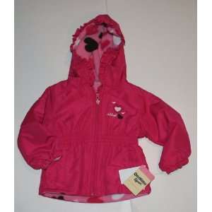 OshKosh Bgosh Infant Girls Reversible jacket   Pink/Hearts Size 18 
