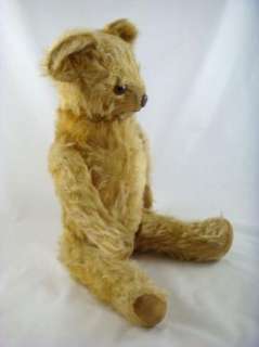   steiff description antique mohair jointed glass eyes molded nose teddy
