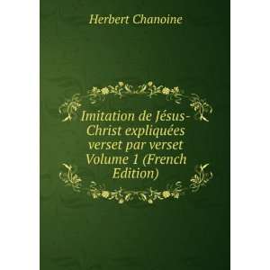   verset par verset Volume 1 (French Edition) Herbert Chanoine Books