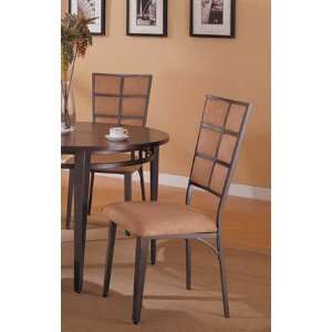Set of 2 Dining Chairs Set Antique Bronze Finish 