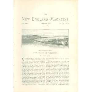  1891 State of Vermont illustrated 