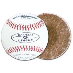   Baseball B Grade Cover Precision Molded Cushion Cork Core (One Dozen