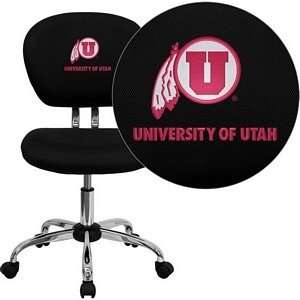  Utah Utes Black Mesh Task Chair