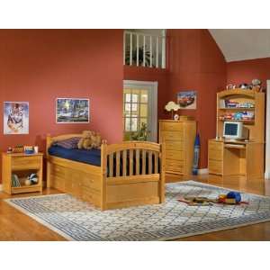  Birch Solid and Venner 4 Piece Captains Bedroom Collection 