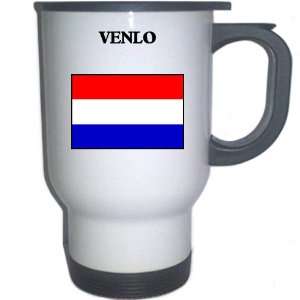  Netherlands (Holland)   VENLO White Stainless Steel Mug 