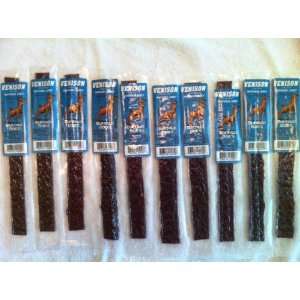 Wild Game Beef Jerky  Venison Peppered Jerky 10 Pack