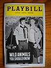 Playbill Wild Animals You Should Know Alice Ripley Pa