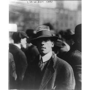   Bread or Revolution,April 13,1914,man wearing hat