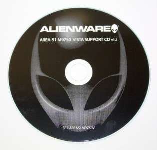 Alienware Area 51 M9750 SUPPORT CD  