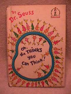 Dr. Seuss Oh, The Thinks You Can Think 1970s B36  