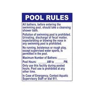  New York Pool Rules Sign 2038Wa1824E